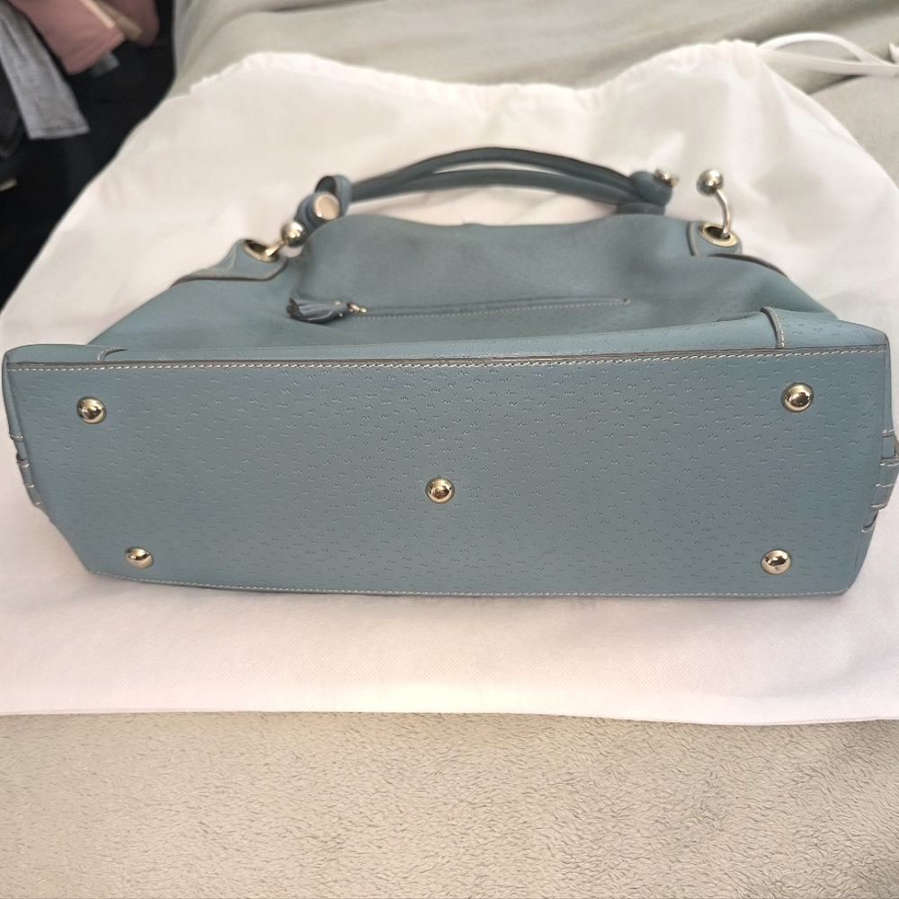 Anya Hindmarch Elrod Hibo Bag Petrol Blue Leather - Picture 11 of 17
